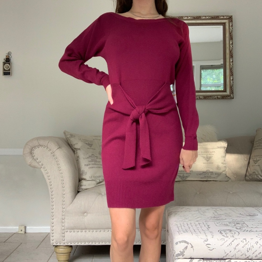Laundry midi sweater dress